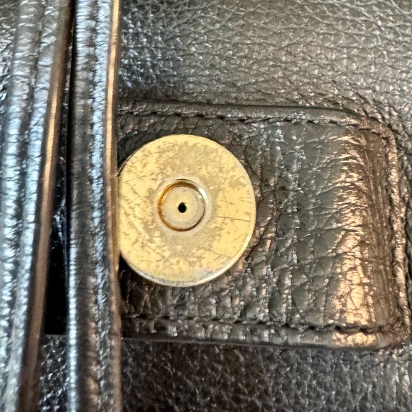 COACH black LEATHER BACKPACK - Picture 3 of 6